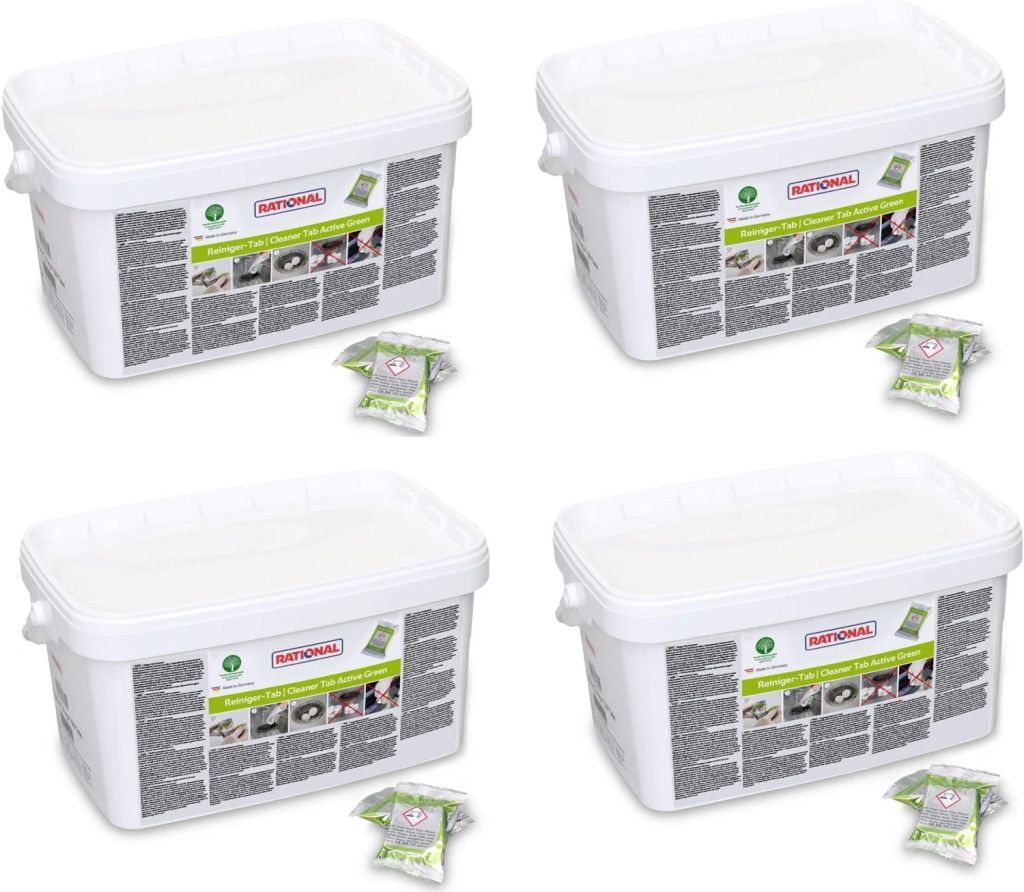 4x Active Green-reinigingstabs voor Rational iCombi - 150 stuks