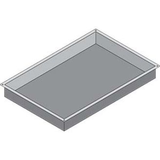 Rational graniet geëmailleerde bak - 1/2 GN 60 mm. diep
