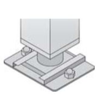 Vloerbevestiging voor onderkasten en RATIONAL apparaten type 201 & 202
